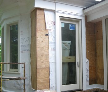 stucco wrap removed