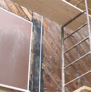 Pebble dash stucco replaced