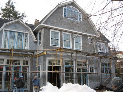 pebble dash addition in
                Chevy Chase.