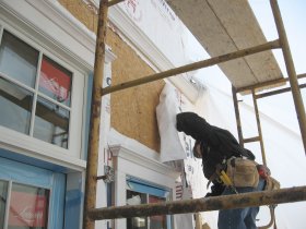 Tearing off the Tyvek