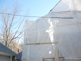 Tearing off the Tyvek