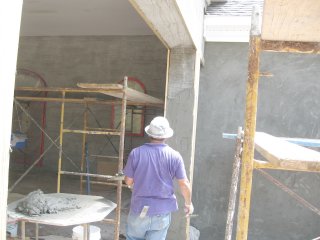 Inside of the column filled