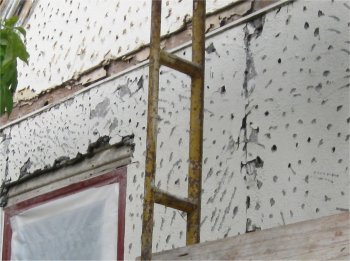stucco cut back for flashing