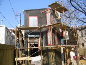 Stucco addition in Washington, DC