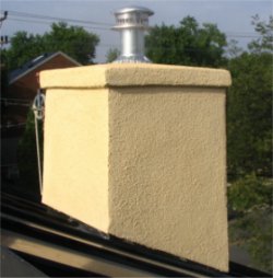 Stucco chimney