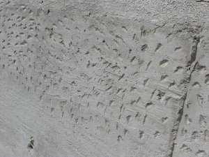 Tt
is a good idea to chip the concrete
to assure a good bond