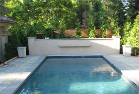stucco poolscape