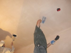 burnishing, or color mottling and variation that makes the plaster look cool