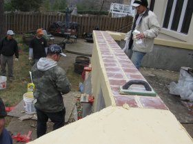 Color stucco finish in Washington, DC