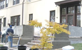 stucco patio