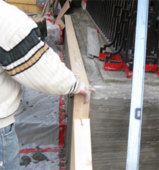 Forming outside corner