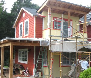 Stucco
              addition in Fredericksburg, Virginia