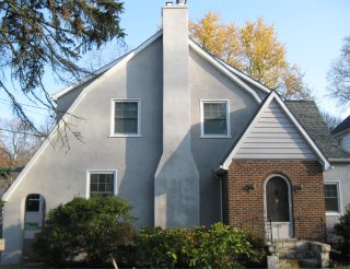 brand new stucco