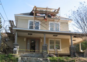 Traditional color stucco in Washington, DC