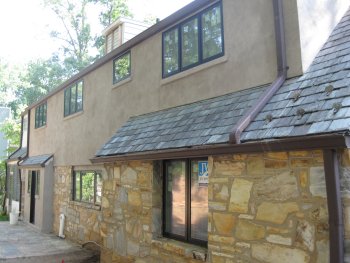 Stucco
                finished