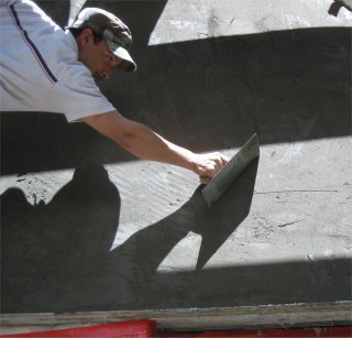 Back troweling