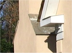 shoulders
              on the chimney