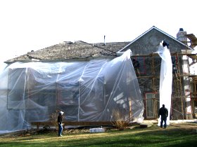 plastic
              heat tent