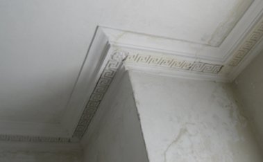 plaster ceiling after