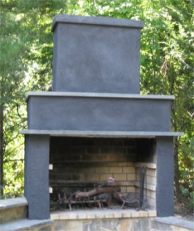 Outdoor fireplace