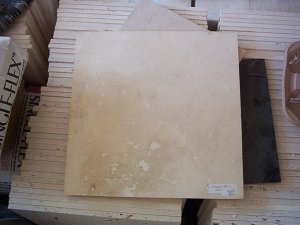 A ceramic floor tile we're trying to match