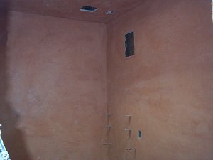 Plaster in 3rd floor bathroom