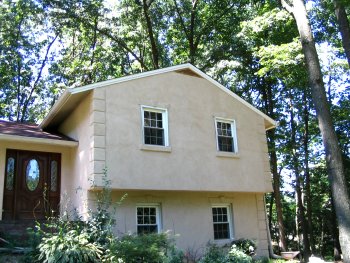 dramatic stucco make-over