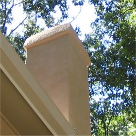 chimney cap
              and drip lip