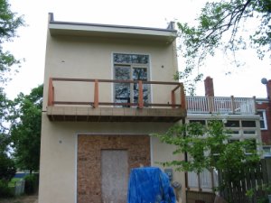 Back wall finished
