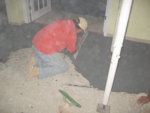 Stucco
              floor