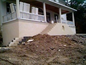 Back of porch