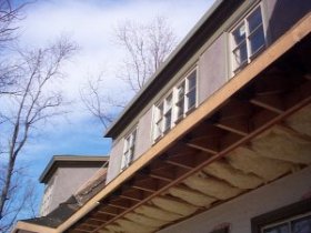Dormers
              finished with a REAL colored portland cement finish