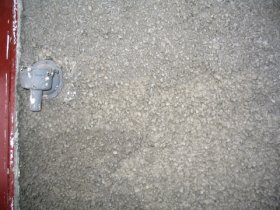 A close-up of the finish