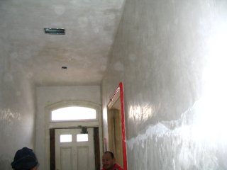 Old plaster recoated