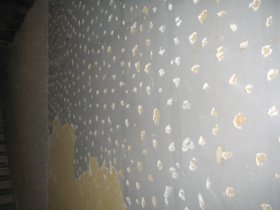 Old plaster recoated