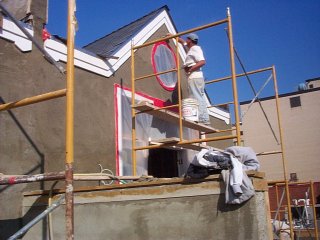 Brown coat on addition