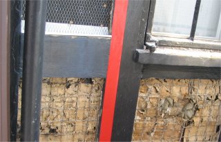 Lath was woven wire mesh