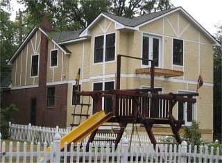 Stucco addition for Saxon buildersin Alexandria, VA