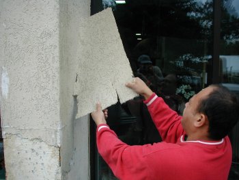 EIFS mesh and finish