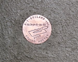 Stucco master plaque