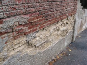Old wall prepared