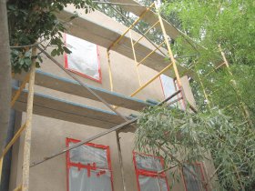Back of addition built into the bamboo