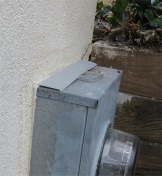 flashing electric meter