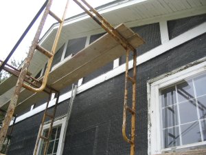 flashing on over windows and horizontal trim board