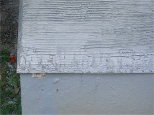 Bottom "wash" and drip edge