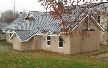 Three coat stucco addition