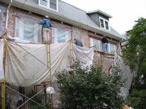 old lime and sand stucco