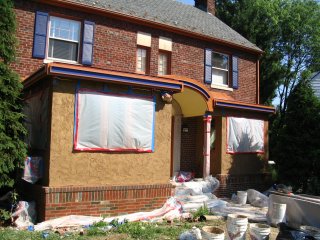 Stucco addition in Northwest Washington DC