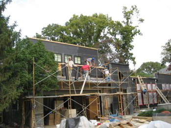 lath on house